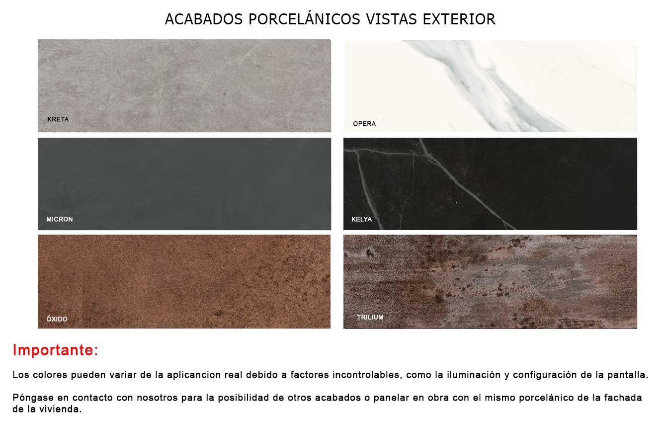 acabado porcelanico puerta pivotante